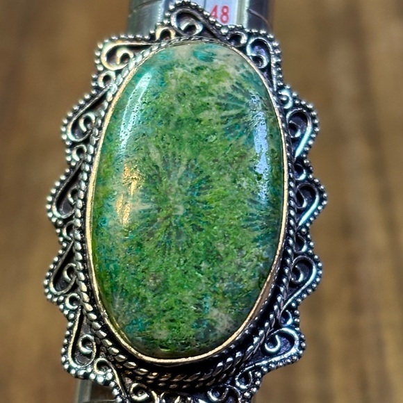 Beautiful Unikite 925 ring size 7 - Picture 7 of 7